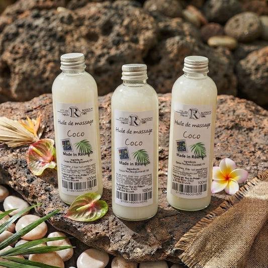 Huile de coco neutre 🥥 Massage, corps & cheveux - ConfiPéi Boutique