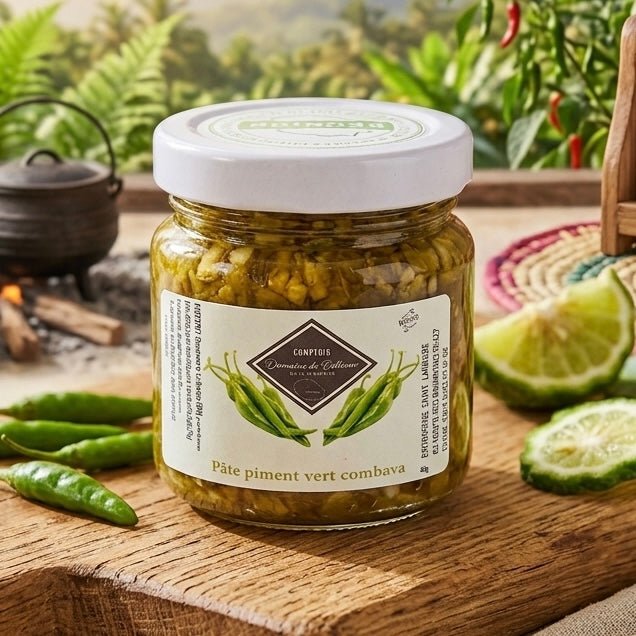 Pâte de piment vert Combava - ConfiPéi Boutique