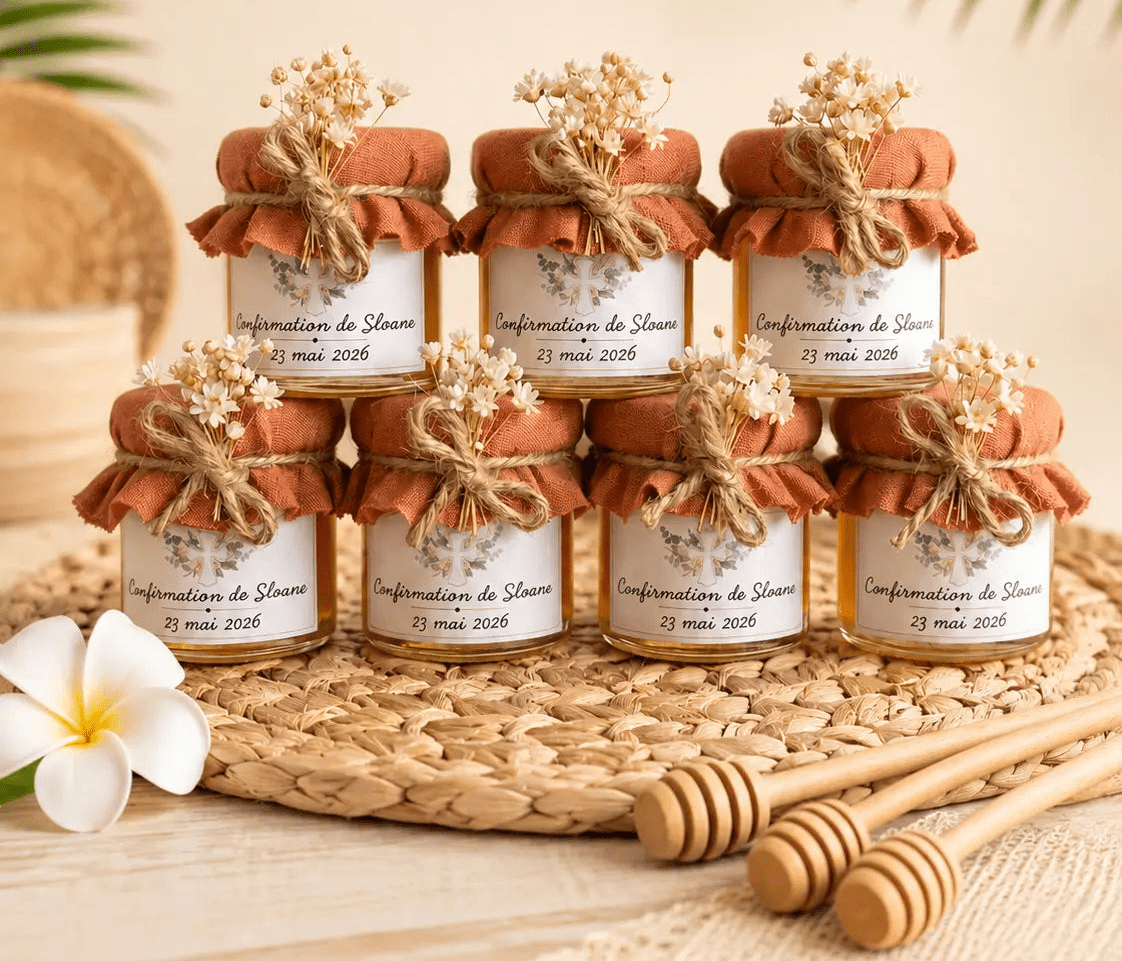 Petit pot de miel personnalisé - ConfiPéi Boutique
