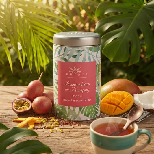 Thé parfumé artisanal 🫖 Plantes & fruits - ConfiPéi Boutique